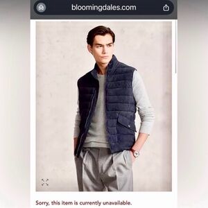 Polo Ralph Lauren Dark Blue Quilted Vest